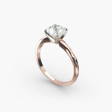 Classic Four Prong Solitaire Engagement Ring In 14K Rose Gold