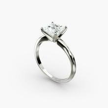Classic Four-Prong Solitaire Engagement Ring In 18k White Gold