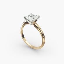 Classic Four Prong Solitaire Engagement Ring In 18k Yellow Gold