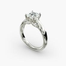Solitaire Plus Diamond Engagement Ring In 14k White Gold
