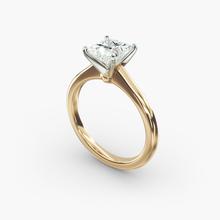 Petite Solitaire Engagement Ring In 14k Yellow Gold