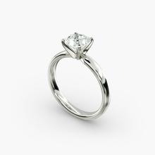 Classic Comfort Fit Solitaire Engagement Ring In 18k White Gold (2.5mm)