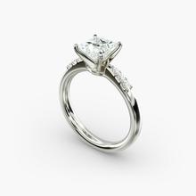 Petite Diamond Engagement Ring In 14k White Gold (1/10 Ct. Tw.)