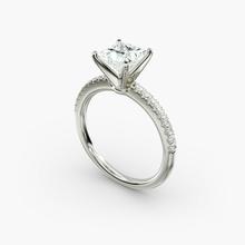 Riviera Pavé Diamond Engagement Ring In Platinum (1/6 Ct. Tw.)