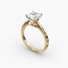 ZAC ZAC POSEN Knife-Edge Solitaire Engagement Ring In 18k Yellow Gold