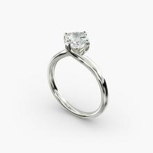ZAC ZAC POSEN Bypass Solitaire Engagement Ring In 14k White Gold