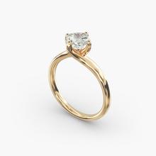ZAC ZAC POSEN Bypass Solitaire Engagement Ring In 14K Yellow Gold