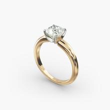 Classic Simple Solitaire Engagement Ring In 14K Yellow Gold