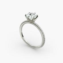 Eternal Riviera Diamond Engagement Ring In 14k White Gold (1/6 Ct. Tw.)