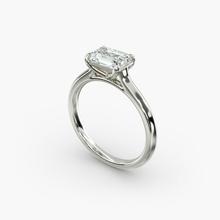 East West Solitaire In 14k White Gold