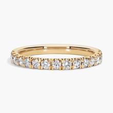 Scalloped Pavé Diamond Ring In 18k Yellow Gold (1/2 Ct. Tw.)
