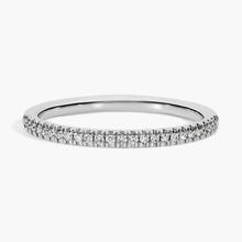 Petite Micropavé Diamond Ring In 14k White Gold (1/10 Ct. Tw.)