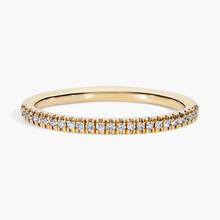 Petite Micropavé Diamond Ring In 14k Yellow Gold (1/10 Ct. Tw.)