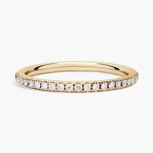 Riviera Pavé Diamond Ring In 18k Yellow Gold (1/6 Ct. Tw.)