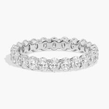 Oval Cut Lab-Grown Diamond Eternity Ring In 14K White Gold (2 Ct. Tw. - F-G / VS2-SI1