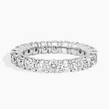 Comfort Fit Round Brilliant Diamond Eternity Ring In Platinum (3 Ct. Tw.)