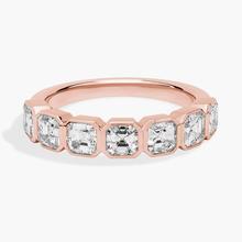 7 Stone Asscher Bezel Diamond Anniversary Ring In 14k Rose Gold (1 3/4 Ct. Tw.)1