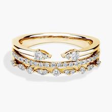 Open Stacked Diamond Ring In 14k Yellow Gold (1/3 Ct. Tw.)