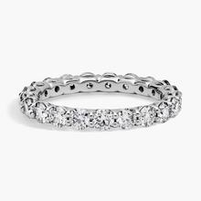 Low Dome Basket Lab-Grown Diamond Eternity Ring In 14K White Gold (2 Ct. Tw. - F-G / VS2-SI1)