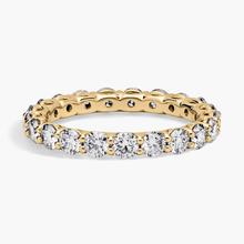 Low Dome Basket Lab-Grown Diamond Eternity Ring In 14K Yellow Gold (2 Ct. Tw. - F-G / VS2-SI1)