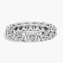 Low Dome Basket Lab-Grown Diamond Eternity Ring In 14K White Gold (6 Ct. Tw. - F-G / VS2-SI1)