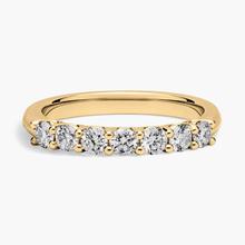Seven Stone Low Dome Basket Diamond Ring In 14K Yellow Gold (1/2 Ct. Tw. - H-I / SI1-SI2)