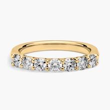 Seven Stone Low Dome Basket Diamond Ring In 14K Yellow Gold (3/4 Ct. Tw. - H-I / SI1-SI2)