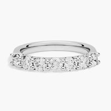 Seven Stone Low Dome Basket Lab-Grown Diamond Ring In 14k White Gold (1 Ct. Tw. - F-G / VS2-SI1)