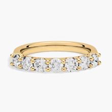 Seven Stone Low Dome Basket Lab-Grown Diamond Ring In 14K Yellow Gold (1 Ct. Tw. - F-G / VS2-SI1)