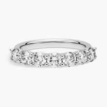 Seven Stone Low Dome Basket Lab-Grown Diamond Ring In 14k White Gold (1 1/2 Ct. Tw. - F-G / VS2-SI1)