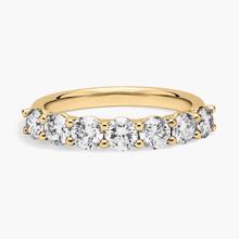 Seven Stone Low Dome Basket Diamond Ring In 14K Yellow Gold (1 1/2 Ct. Tw. - H-I / SI1-SI2)