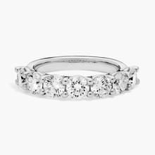 Seven Stone Low Dome Basket Lab-Grown Diamond Ring In 14k White Gold (2 Ct. Tw. - F-G / VS2-SI1)