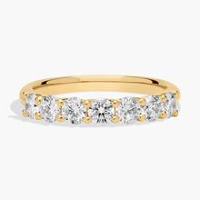 Seven Stone Trellis Diamond Ring In 14K Yellow Gold (3/4 Ct. Tw. - H-I / SI1-SI2)