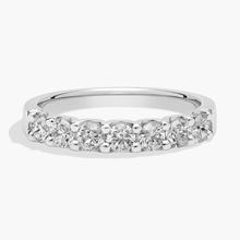 Seven Stone Shared Prong Contour Diamond Ring In 14K White Gold (3/4 Ct. Tw. - H-I / SI1-SI2)