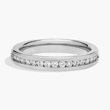 Channel Set Diamond Ring In 14K White Gold (1/4 Ct. Tw. - H-I / SI1-SI2)