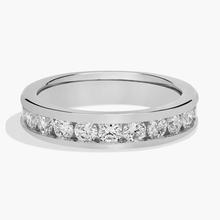 Channel Set Diamond Ring In 14K White Gold (1 Ct. Tw. - H-I / SI1-SI2)