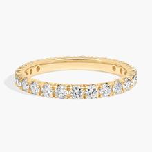 French Pavé Lab-Grown Diamond Eternity Ring In 14K Yellow Gold (1 Ct. Tw. - F-G / VS2-SI1)
