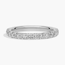 French Pavé Diamond Anniversary Ring In 14K White Gold (1/2 Ct. Tw. - H-I / SI1-SI2)