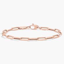 7.5" Paperclip Bracelet In 14k Italian Rose Gold (4 Mm)