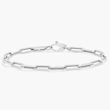7.5" Paperclip Bracelet In 14k Italian White Gold (4 Mm)