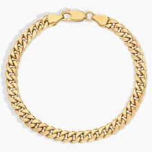 8" Men's Miami Cuban Link Bracelet In 14k Yellow Gold (6 Mm)