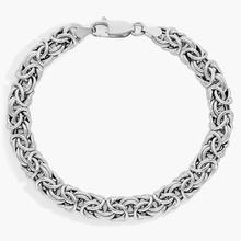 7.5" Byzantine Bracelet In Italian Sterling Silver (7.5 Mm)
