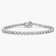 Floating Diamond Tennis Bracelet In 14k White Gold (10 Ct. Tw.)