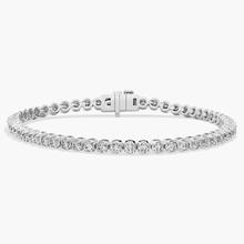 7 " Four Prong Diamond Tennis Bracelet In 14K White Gold (3 Ct. Tw. - H-I / SI1-SI2)