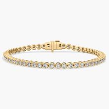7 " Four Prong Lab-Grown Diamond Tennis Bracelet In 14K Yellow Gold (3 Ct. Tw. - F-G / VS2-SI1)
