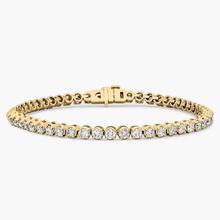 7 " Four Prong Diamond Tennis Bracelet In 14K Yellow Gold (4 Ct. Tw. - H-I / SI1-SI2)