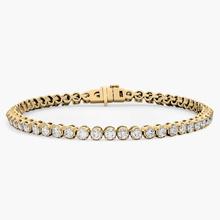 7 " Four Prong Lab-Grown Diamond Tennis Bracelet In 14K Yellow Gold (5 Ct. Tw. - F-G / VS2-SI1)