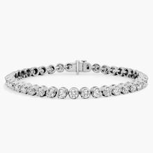 7 " Four Prong Diamond Tennis Bracelet In 14K White Gold (7 Ct. Tw. - H-I / SI1-SI2)