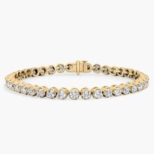 7 " Four Prong Lab-Grown Diamond Tennis Bracelet In 14K Yellow Gold (7 Ct. Tw. - F-G / VS2-SI1)