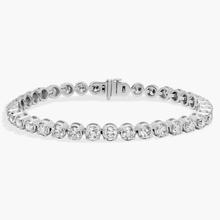 7 " Four Prong Diamond Tennis Bracelet In 14K White Gold (8 Ct. Tw. - H-I / SI1-SI2)